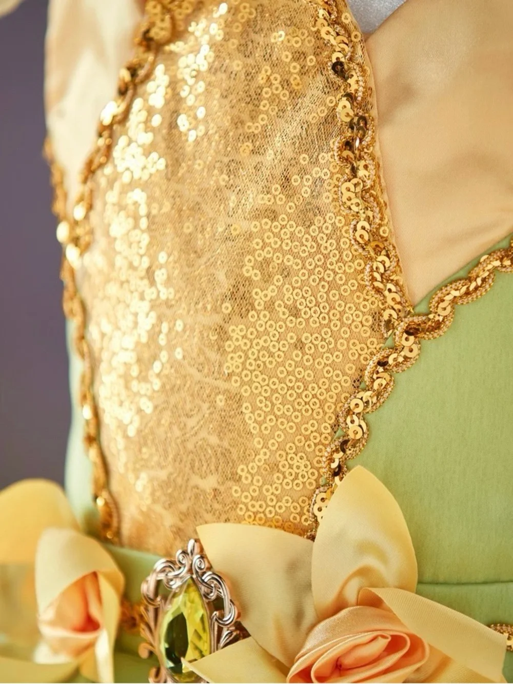 Tiana Costume For Kids, The Princess and the Frog Disney Original Size 13 - Picture 4 of 16